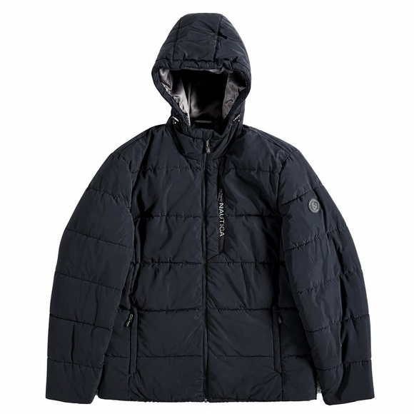 Nautica Jackets & Blazers - Nautica Insulated Winter Jacket Coat Mens M Navy Full Zip Minimal Utility Winter